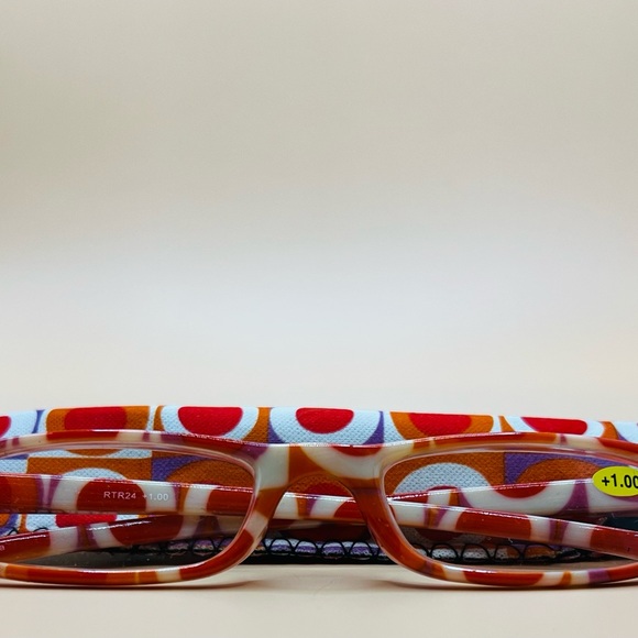 NEW GEOMETRIC NARROW READERS. FEATURES MULTI-COLOR DESIGN WITH MATCHING CASE - Picture 4 of 8